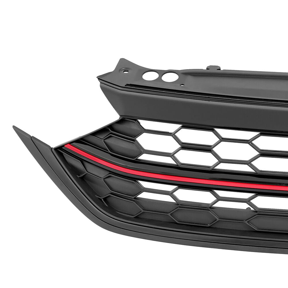 For 2022 2023 2024 VW Volkswagen Jetta Grill Front Bumper Grille W/ Red Trim