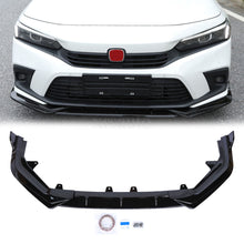 Load image into Gallery viewer, For 2022+Honda Civic 11th Front Bumper Lip Spoiler Splitter Gloss Black US Stock