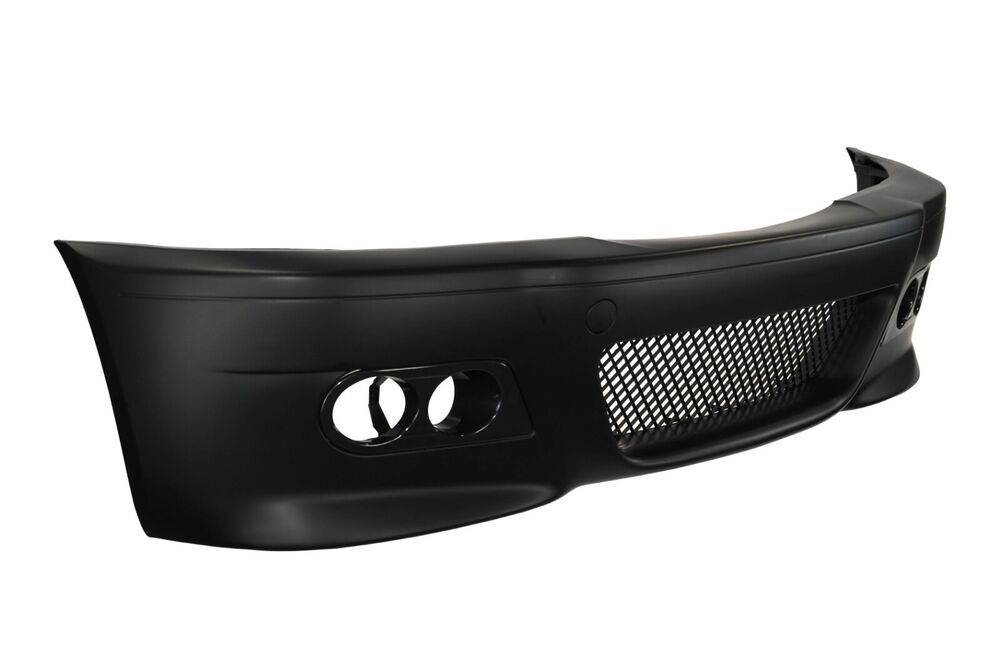 For BMW 00-06 E46 3 Series, M3 Style Front Bumper w/Bracket & H Style Fog Cover