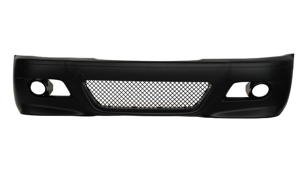 For BMW 00-06 E46 Coupe M3 Style Front Bumper w/ OEM Fog Cover w/o Fog Lamp