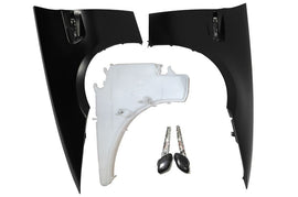 For BMW 06-11 E90 3 Series, M3 Style Steel Front Fender w/ Water Tank(335i Only)