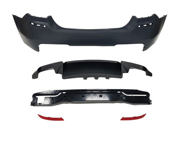 For BMW 11-16 5 Series F10 M5 Style Rear Bumper, NO PDC Holes