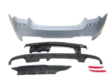 For BMW 11-16 F10 5 Series, Performance Style Rear Bumper w/o PDC 550i diffuser