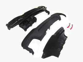 For BMW 11-16 F10 5 Series, Performance Style Rear Bumper w/o PDC 550i diffuser