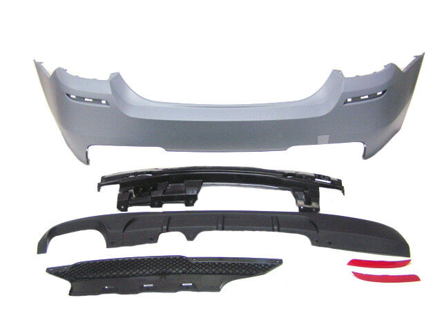 For BMW 11-16 F10 5 Series, Performance Style Rear Bumper w/o PDC +528i Diffuser