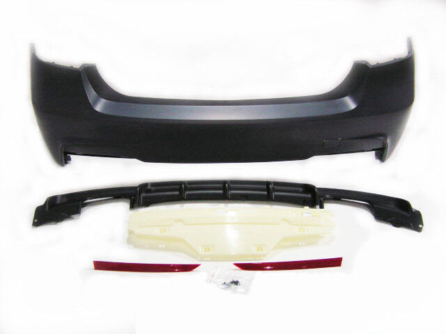 For BMW 12-18 3 Series F30 M Performance Rear Bumper with Quad Outlet No PDC