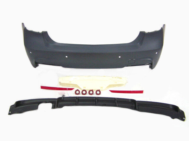 For BMW 12-18 3 Series F30, M Performance Rear Bumper W/ Single 320i Outlet W/PDC