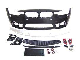 For BMW 12-18 F30 3 Series, F80 M3 Style Front Bumper Fog Type w/ PDC