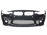 For BMW 12-18 F30 3 Series, M3 Style Front Bumper Fog Type w/ PDC + Front Lip