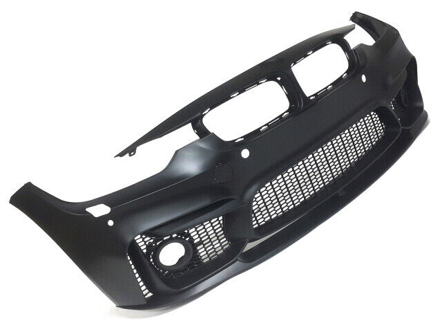 For BMW 12-18 F30 3 Series, M3 Style Front Bumper Fog Type w/ PDC + Front Lip
