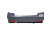 For BMW 12-18 F30 3 Series, Performance Style Rear Bumper w/o PDC +320i Diffuser