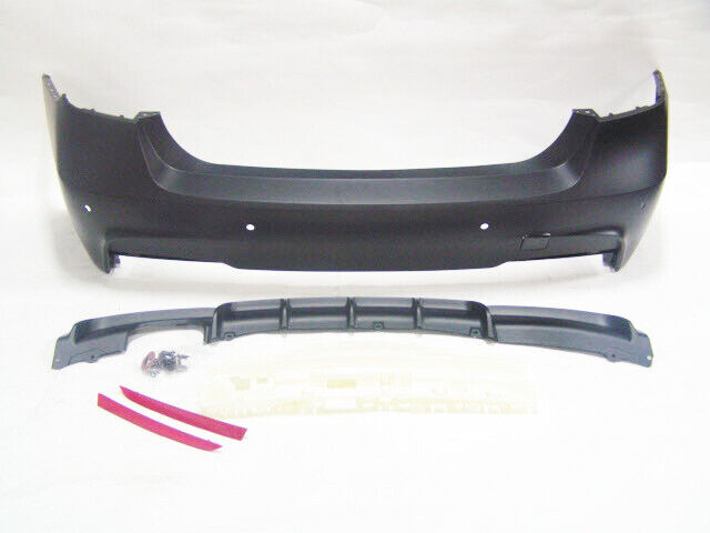 For BMW 12-18 F30 M Performance Rear Bumper with 328i Diffuser With PDC