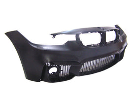 For BMW 12-18 F30 Series, M3 Fog Style Front Bumper w/o PDC + P Style Carbon Lip
