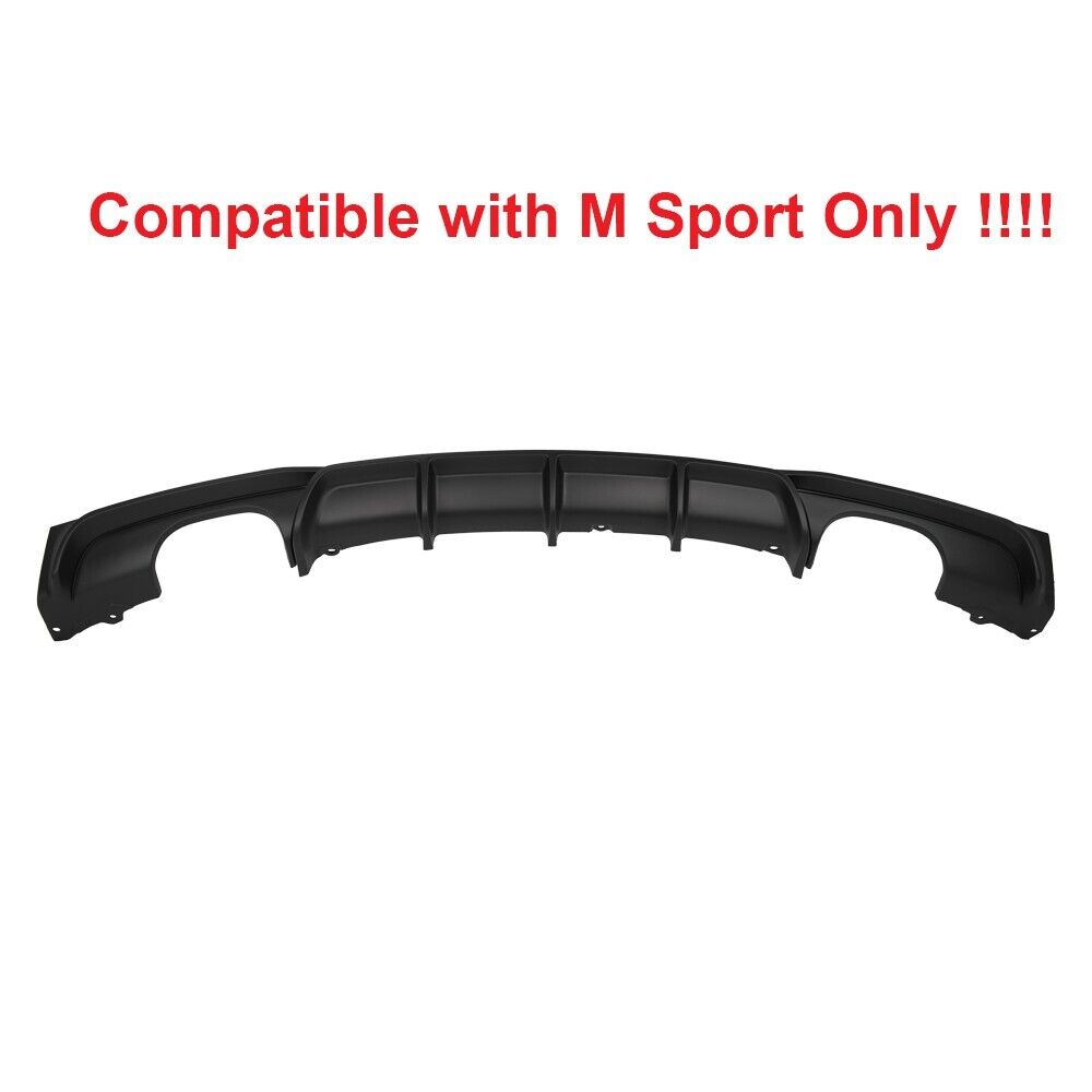 For BMW 12-19 3 Series F30 M Performance 350i Style Quad Diffuser ONLY!