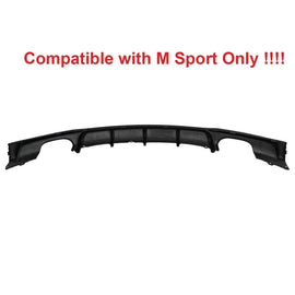 For BMW 12-19 3 Series F30 M Performance 350i Style Quad Diffuser ONLY!