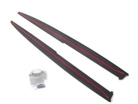 For BMW 12-19 3 Series F30 M Sport Performance Style SideSkirt Extension w/Decal