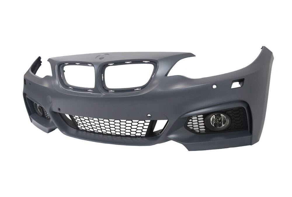 For BMW 13-19 F22 F23 2 Series, M-Sport style Front Bumper w/ PDC + Fog Light