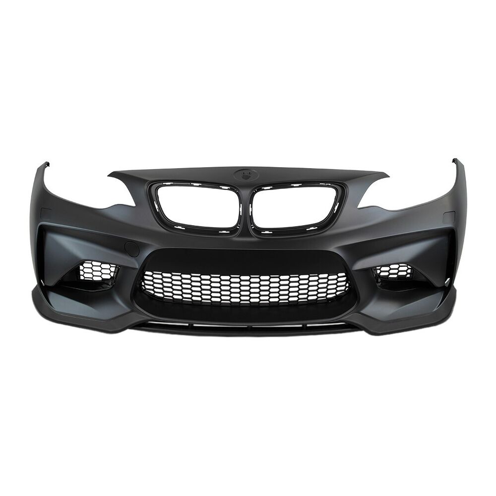 For BMW 13-19 F22 F23 2 Series, M2 Style Front Bumper w/o PDC + Front LIP