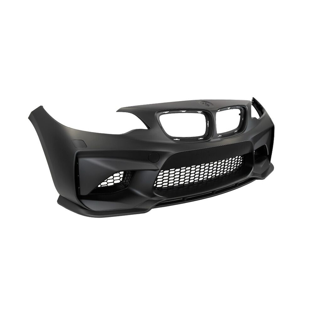 For BMW 13-19 F22 F23 2 Series, M2 Style Front Bumper w/o PDC + Front LIP