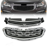 For Chevrolet Cruze 2015 Cruze Limited 2016 Chrome Front Upper+Lower Mesh Grille