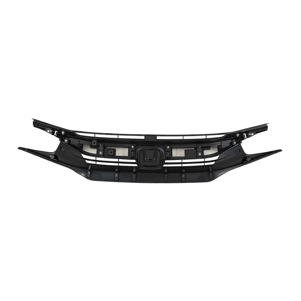 For Honda Civic Front Upper Grille & Fog Lights Lamps Cover 2016-2018 HO2593143