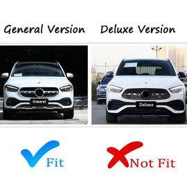 For Mercedes Benz H247 GLA 2020-2023 Black-Chrome GT Grille AMG GLA45 W/Camera