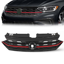 Load image into Gallery viewer, For VW Volkswagen Jetta 2019 2020 2021 Front Bumper Upper Grille Black &amp; Red