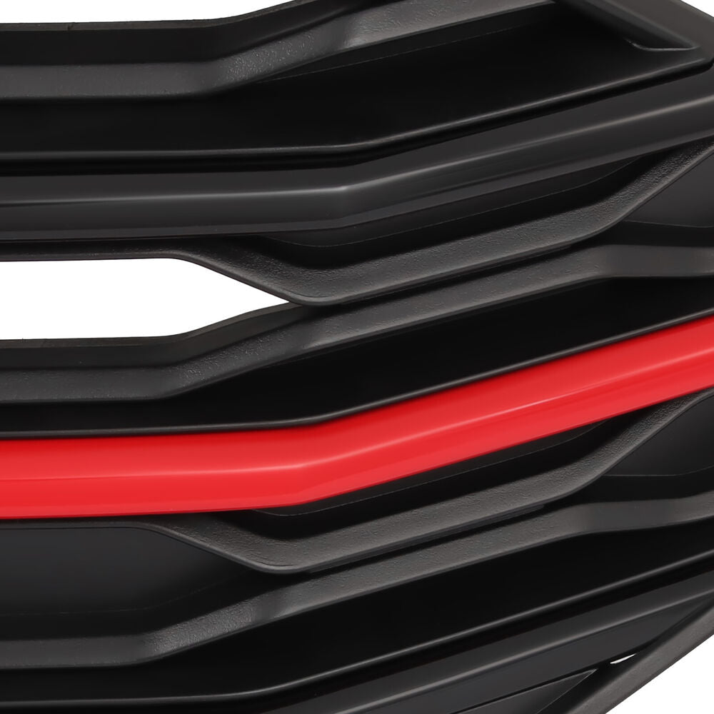 For VW Volkswagen Jetta 2019 2020 2021 Front Bumper Upper Grille Black & Red