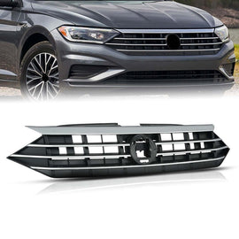 For VW Volkswagen Jetta MK7 2019-2021 Front Bumper Upper Grille GLI Style Chrome