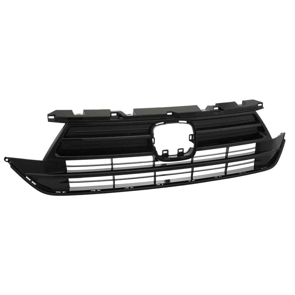Front ABS Black Upper Grille Grill Chrome Molding For Honda Odyssey 2021-2023