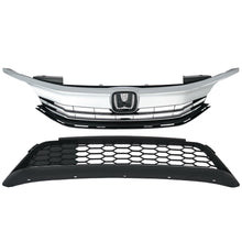 Load image into Gallery viewer, Front Bumper Grille Grill &amp; LED Fog Lights Set For 2016 2017 Honda Accord Sedan