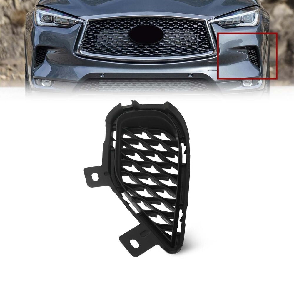Front Driver Side Bumper Grille for 2019-2020 Infiniti QX50 Left IN1038115