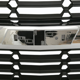 Front Grille For Chevy Silverado 1500 2016-2018 Honeycomb Bumper Grill Chrome