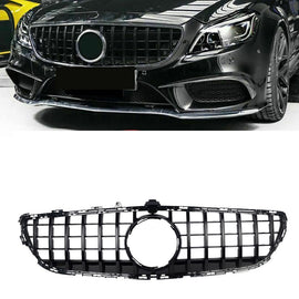 Front Grille For Mercedes Benz W218 CLS CLASS CLS400 CLS500 2015-2018 Black GTR