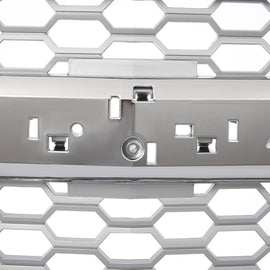 Front Grille Honeycomb Chrome+Silver Grill For 2014-15 Chevrolet Silverado 1500