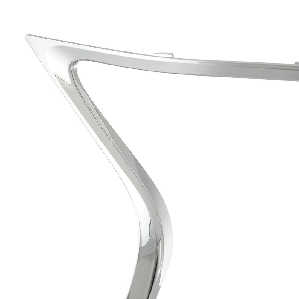 Front Grille Trims & Fog Light Ring Chrome Set For 2013-2015 Lexus ES350 ES300H
