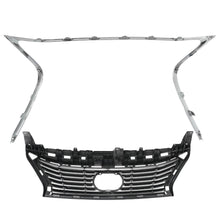 Load image into Gallery viewer, Front Grille Trims &amp; Fog Light Ring Chrome Set For 2013-2015 Lexus ES350 ES300H