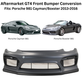 GT4 Style Front Bumper for 13-16 Porsche 981 Cayman & Boxster