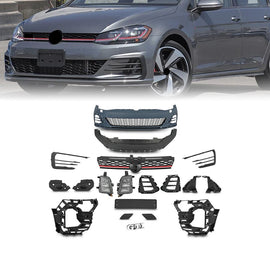 GTI Style Front Bumper Cover Kit For Volkswagen VW Golf 7.5 MK7.5 2017-2020