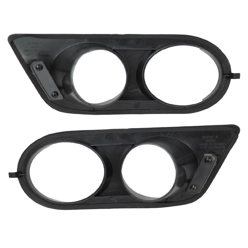 H Style Foglamp Covers for BMW E46 M3 Style Front Bumper 00-06