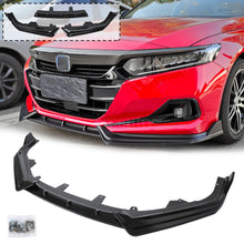 Load image into Gallery viewer, Painted Glossy Black Front Bumper Splitter Lip Spoiler For Honda Accord 2021-22