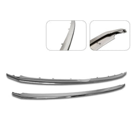 Pair Of Lower & Upper Grille Trim Chrome For 2011-2015 Ford Explorer