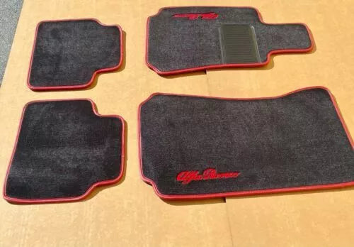 Plush Floor Mats Made USA NonSlip For 16+ Alfa Romeo Giulia Sedan 2/4pcs