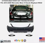 Rear Bumper Conversion For 2014-2020 Mercedes-Benz W222 S Class Sedan to M Style