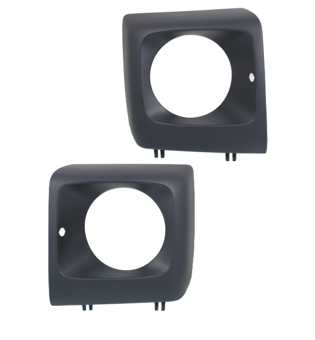 Aftermarket Dark Gray Headlight Bezels For 2003 G500 Mercedes-Benz