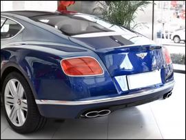 Aftermarket Rear Bumper W/ Chrome Trim Fit's Bentley Continental 2016-2018