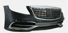 Load image into Gallery viewer, S63 Bumper Maybach 560 Front Conversion kit grille + Headligh S550