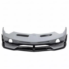 Aftermarket Front Bumper Lamborghini Aventador SVJ Style Half Carbon Fiber