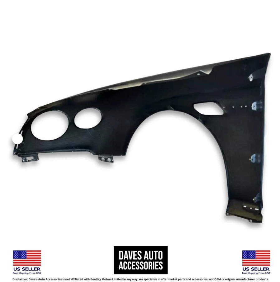 Daves Auto Accessories Aftermarket 1PC Bentley Continential GT/GTC Passenger Side Fender Panel 11-18