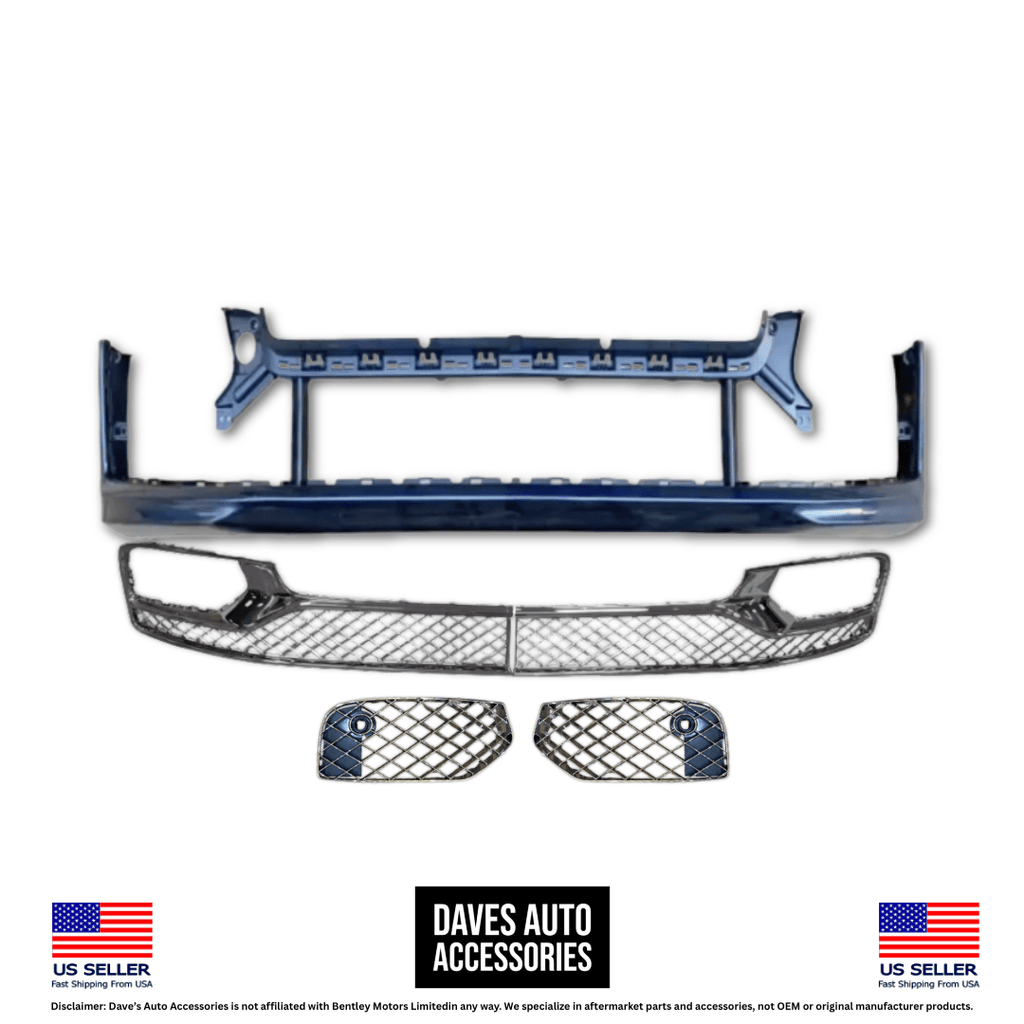 Daves Auto Accessories Aftermarket 2020-2024 Bentley Continental Flying Spur Front Bumper & Grille Set